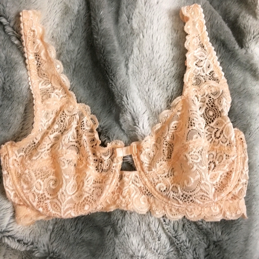 Pink Lace Bra